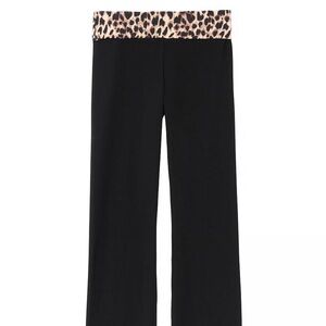 Pink By Victoria Secret Foldover Cotton Flare Yoga Pants